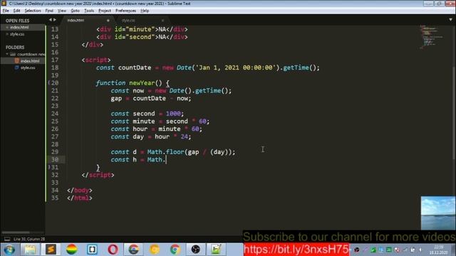 Обратный отсчет до нового года на HTML,CSS,JS | how to do it | countdown to new year 2021 смотреть онлайн
