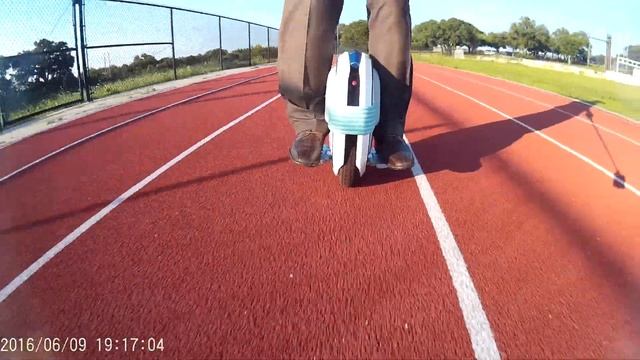 Ninebot One E + on running track, Austin, TX смотреть онлайн