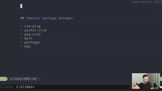 Neovim ecosystem state for plugin developers - Anton Kastritskiy - NeovimConf 2022 смотреть онлайн