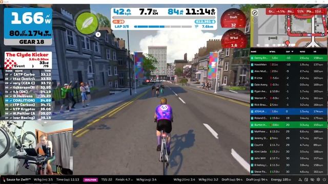 2023-Nov-21: Zwift - Race: ZRL/WTRL - Open AMERICAN Eastern 2 (East) C2 - Glascow Crit Circuit смотреть онлайн