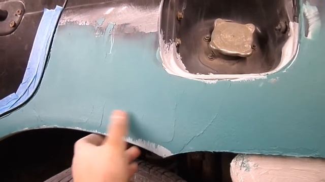 Ремонт кузова авто. Ровер 400 часть 3. Шпатлевка кузова. Шпатлевка арок, дверей Ровер 400. смотреть онлайн