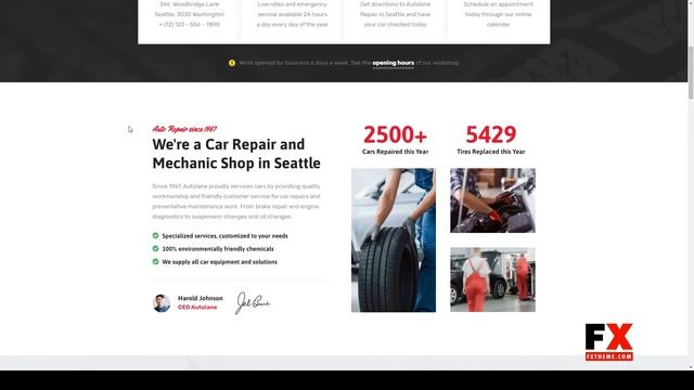 Autolane - Car Mechanic WordPress Theme vehicle repair mechanic shop смотреть онлайн