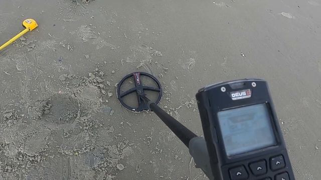 XP DEUS II NICKEL 14 TO 17 INCH DEPTH TEST ON WET SAND BEACH SOUTH CAROLINA смотреть онлайн