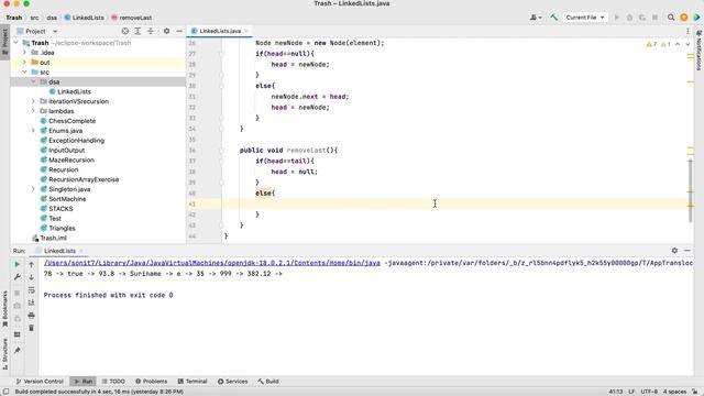 Java Linked List Implementation Part 1 смотреть онлайн