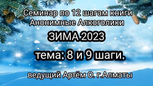 19. 8 и 9 шаги. Семинар ЗИМА23 смотреть онлайн