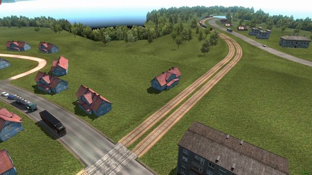 Dangerous railway crossing (ETS 2 - Beyond the Baltic Sea) смотреть онлайн
