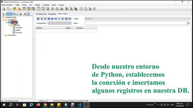 Base de datos(SQLite3) con Python смотреть онлайн