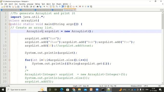 Collection ArrayList смотреть онлайн