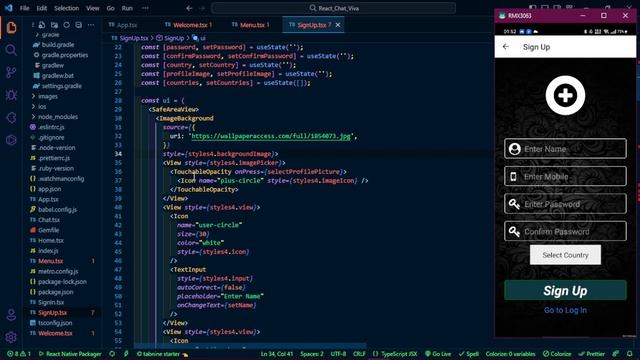 React Native | Sign-Up Page | Java Institute смотреть онлайн