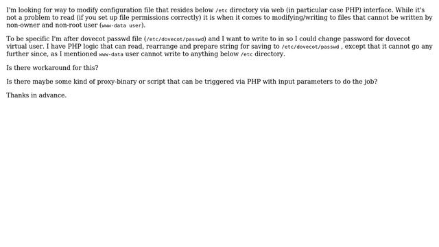 How to change protected config files via web/php interface? смотреть онлайн