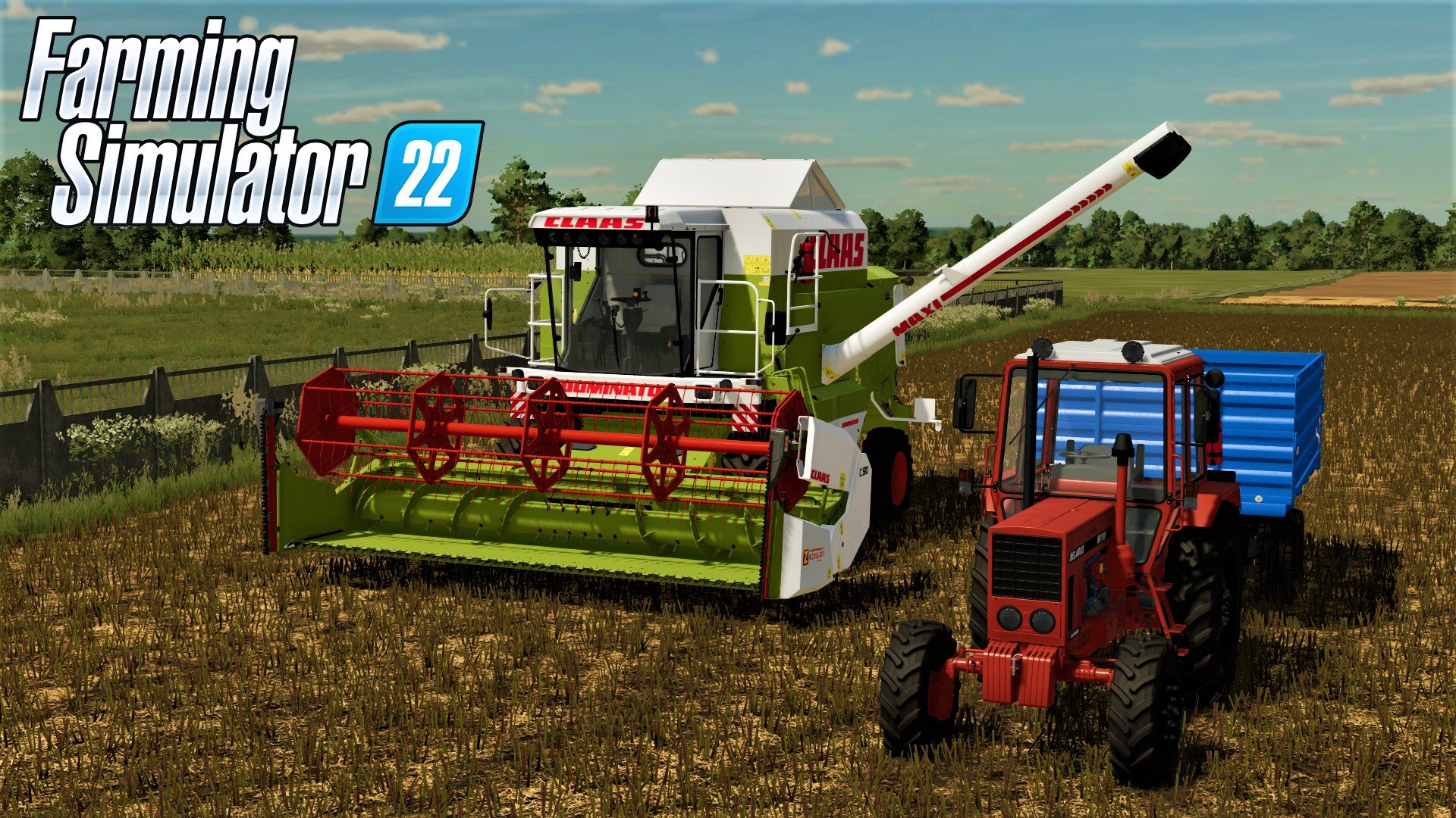 НАЧАЛО УБОРОЧНОЙ, КАНОЛА|Farming Simulator 22 на карте ZDZIECHOW - #1