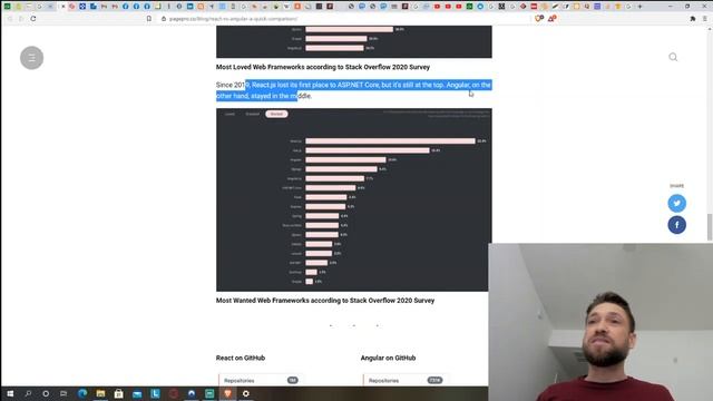 React Vs Angular in 2021 смотреть онлайн