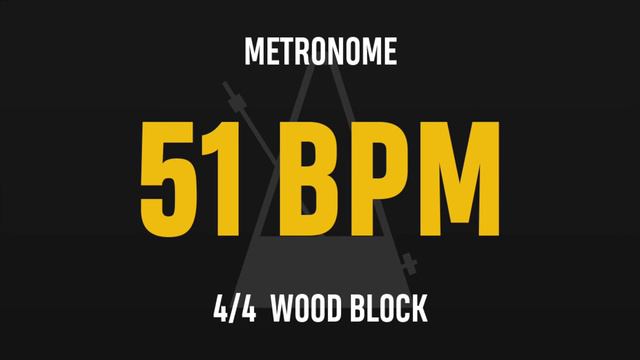 51 BPM 4/4 - Best Metronome (Sound : Wood block) смотреть онлайн