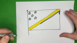 Как нарисовать флаг Соломоновых Островов. Рисуем флаги мира