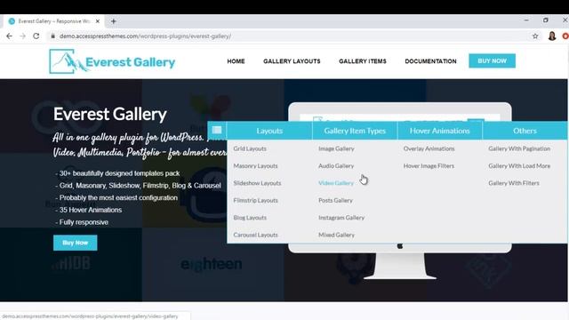 Everest Gallery - Best WordPress Gallery Plugin | Portfolio, Image, Video, Audio, Insta Post Galler смотреть онлайн