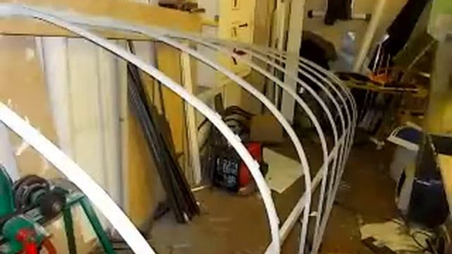 Навес из сотового поликарбоната