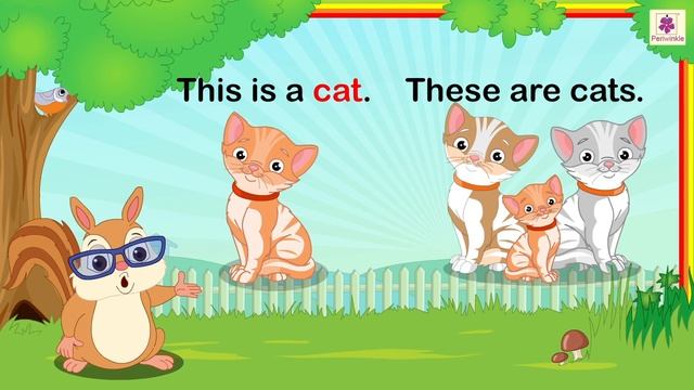 One - More Than One | Plural By Adding '-s' | English Grammar & Composition Grade 1 | Periwinkle смотреть онлайн