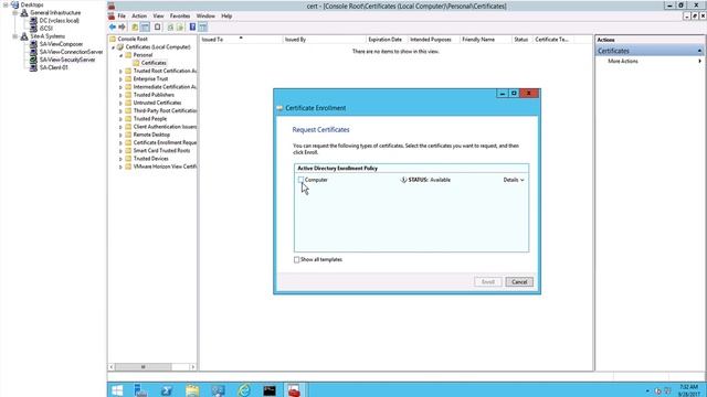 Configuring SSL Certificates for View 7 Servers смотреть онлайн