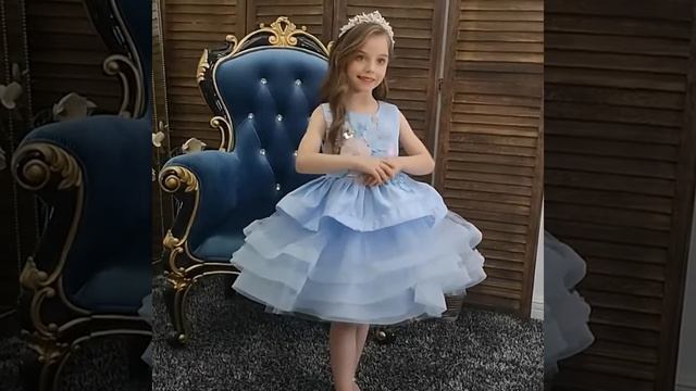 Платье с пышной юбкой для девочки смотреть онлайн