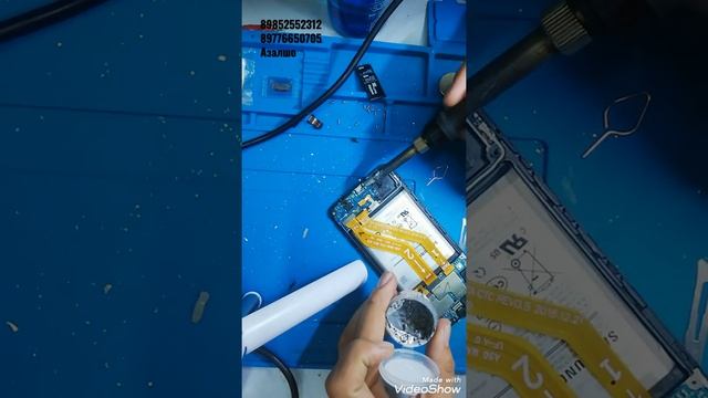 Очистка разъёма зарядки на Samsung A50 смотреть онлайн