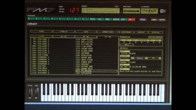 Yamaha DX7 Emulator Software - FM7 - Patch - 127 St Helens смотреть онлайн