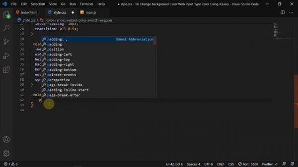 Create a  Background Color Changer With Input Type Color Using Jquery | DesignTorch