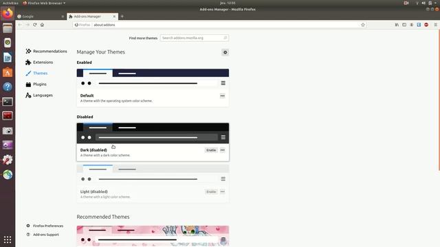 Firefox Dark Theme смотреть онлайн