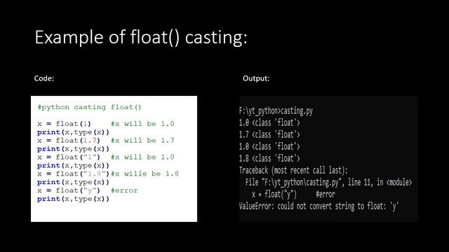 How to do #typecasting of a #variable in #python #programming #language ? смотреть онлайн
