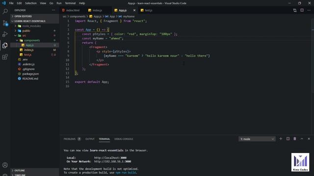 ReactJS JSX rule Part 4 - The variables and arrays [شرح الرياكت] смотреть онлайн