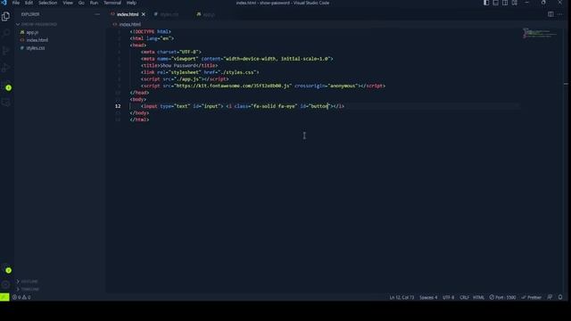 How to Show/Hide Password using HTML, CSS, & JavaScript | HTML Forms смотреть онлайн