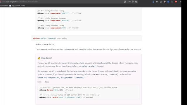 Trabalhando com varaiveis em SASS, função ligh e dark смотреть онлайн
