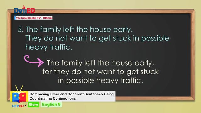 Grade 5 English Q1 Ep11: Composing Clear and Coherent Sentences Using Coordinating Conjunctions смотреть онлайн