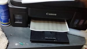 Canon g 3415 проблема продольная полоса, но дефект не в печатающей головке..