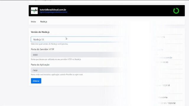 Como alterar a versão do Node.js - Painel da Brasil Cloud смотреть онлайн