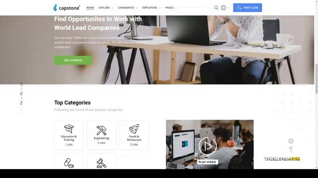 Capstone Job Board WordPress Theme resume job board wordpress theme Saiki смотреть онлайн