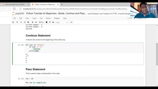 Python Tutorials for Beginners - Break, Continue and Pass Statements In Python смотреть онлайн