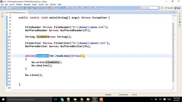How to write Line by Line into the file using Java. смотреть онлайн