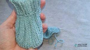 Пинетки на двух спицах с улучшенной подошвой / На возраст 6-9  мес