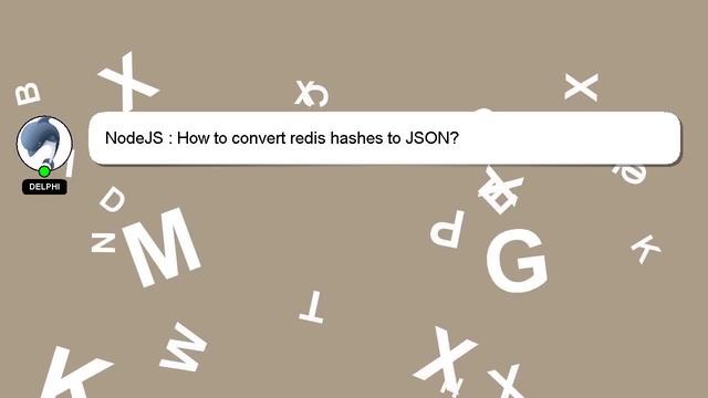NodeJS : How to convert redis hashes to JSON? смотреть онлайн