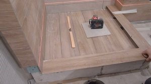 Душевой поддон из плитки. Укладка