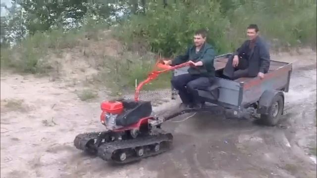 САМ вездеходная приставка к мотоблоку смотреть онлайн