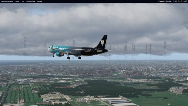 X Plane 11 - Ortho Spb + w2xp (first try) смотреть онлайн