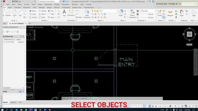 AUTOCAD 2023 - TUTORIAL #4 | SELECT OBJECTS | смотреть онлайн