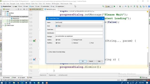 JSON DATA FETCHING AND PARSING FROM URL ANDROID STUDIO TUTORIAL (Registration Using Async Task 2) смотреть онлайн