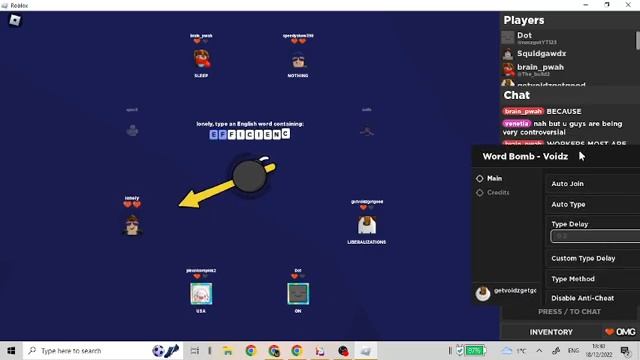 Roblox WORD BOMB Script  *PASTEBIN*