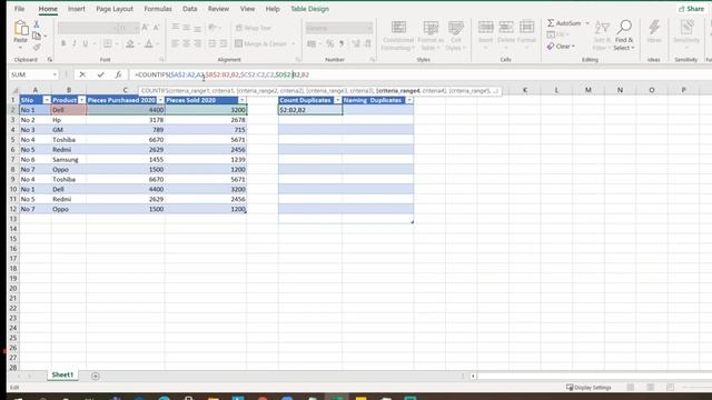 How to Find Duplicates in Excel Using COUNTIFS Formula | How to Name Duplicates Using IF Method смотреть онлайн