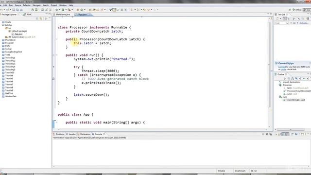 Java Multithreading Lecture 6: Countdown Latches смотреть онлайн