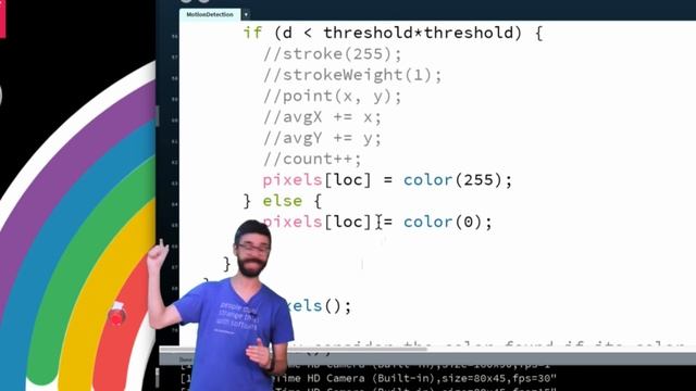 11.6: Computer Vision: Motion Detection - Processing Tutorial смотреть онлайн