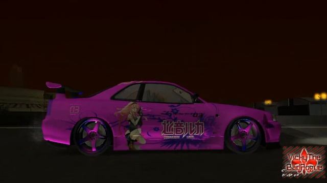 GTA San Andreas - Skyline R34 GTR Twin Color Megurine Luka Paint Jobs смотреть онлайн