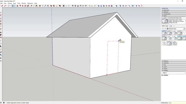 SketchUp Tutorial for Beginners - Part 2 - Modeling a House смотреть онлайн